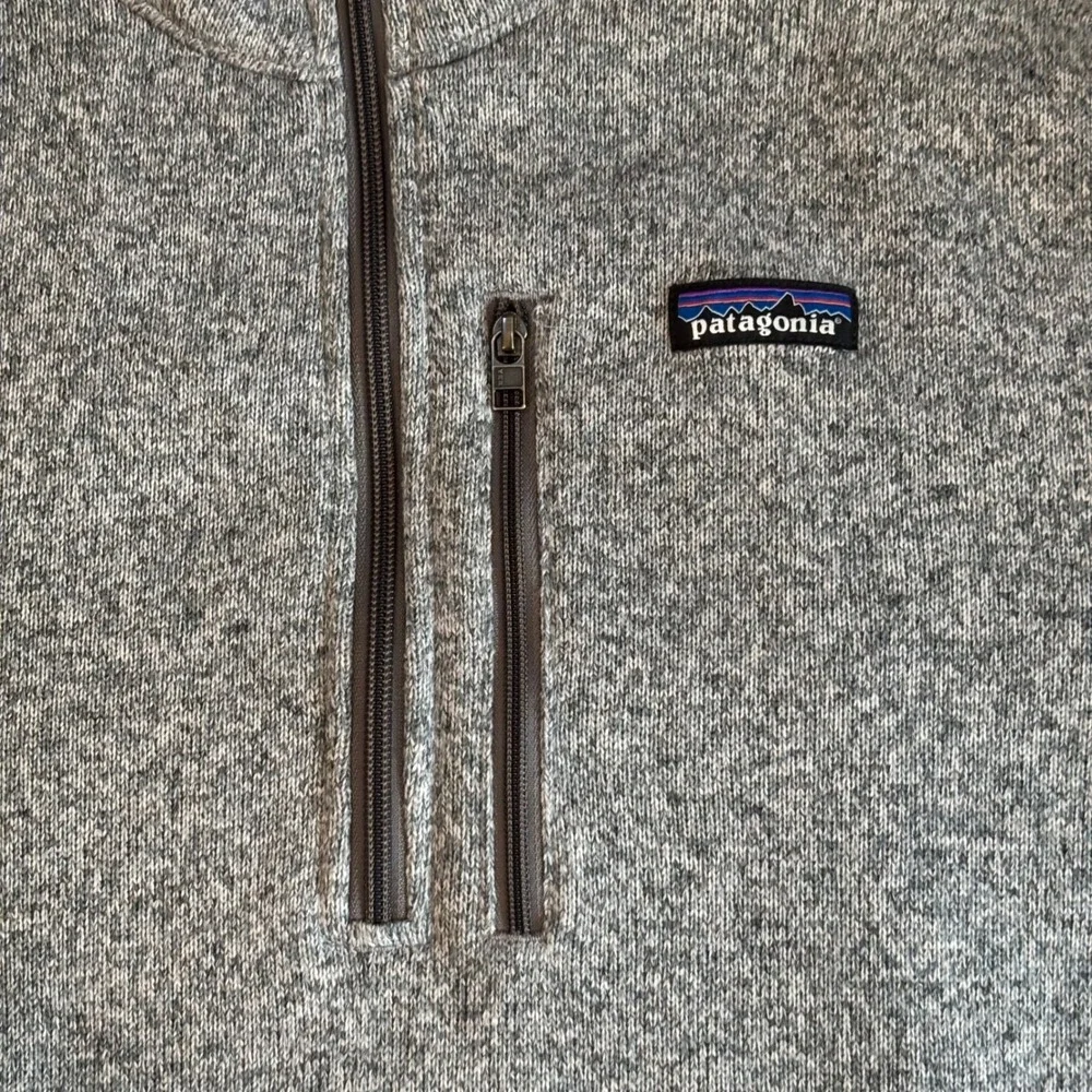 Patagonia Better Sweater‎ 1/4 Zip Pullover Mens XL Gray Heather Fleece 25527